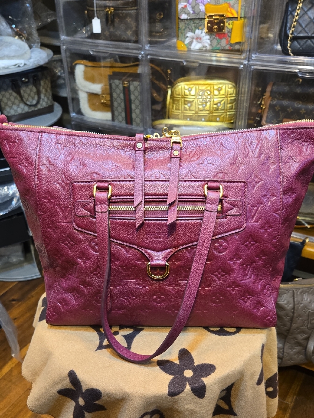 VUITTON Monogram Empreinte Lemuse PM M94046 Louis Vuitton